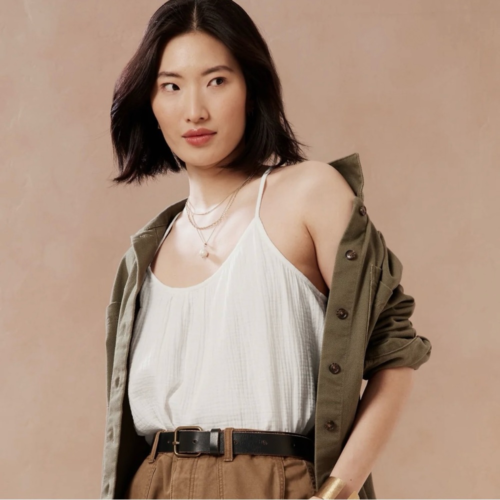 Banana Republic's Gauze Camisole in White